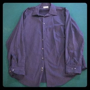 Calvin Klein Slim Fit Blue w/ White Pinstripe